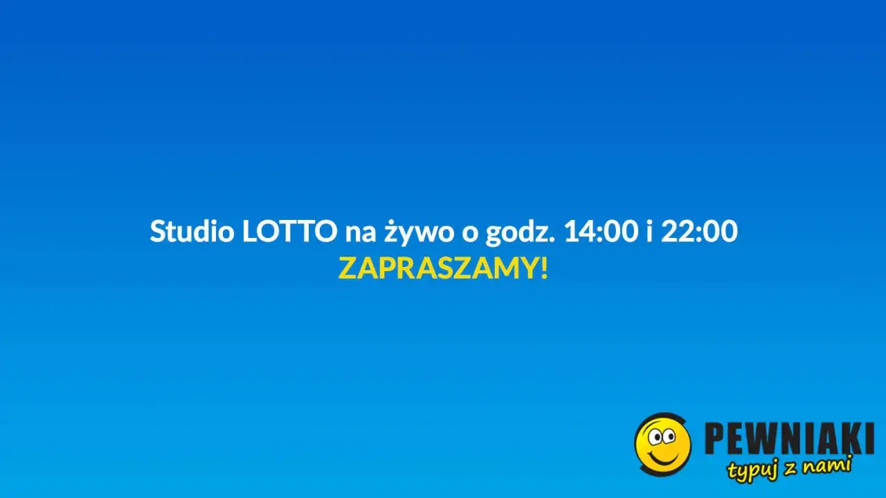 Studio LOTTO na żywo o 14:00 i 22:00. Dowiedz się, kiedy losowania Lotto i dołącz do zabawy! Zapraszamy!