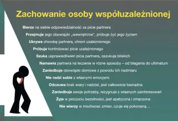 Współuzależnienie: jak postępować z alkoholikiem? Osoba taka przejmuje odpowiedzialność, ukrywa chorobę, zaniedbuje siebie, czuje się bezradna.