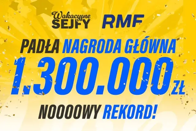 RMF Loteria SMS: Padła nagroda główna 1.300.000 zł! Nowy rekord w wakacyjnych sejfach!